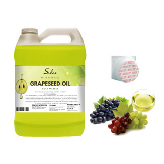 1 Gallon 100% Pure Unrefined Extra Virgin Cold pressed Grape seed oil