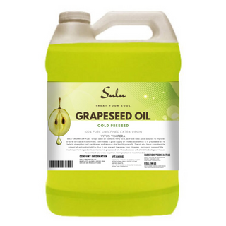1 Gallon 100% Pure Unrefined Extra Virgin Cold pressed Grape seed oil