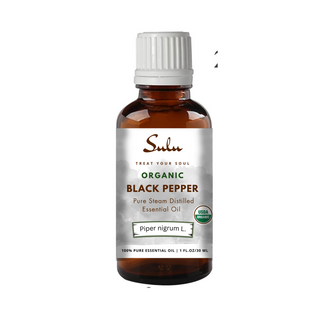 Pure Organic Therapeutic Grade Black Pepper Essential Oil