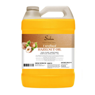 4 lbs Organic Cold Pressed Unrefined Hazelnut oil 100% pure natural