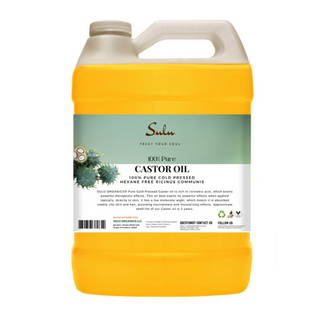 1 Gallon  Castor oil 100% pure all natural cold pressed castor