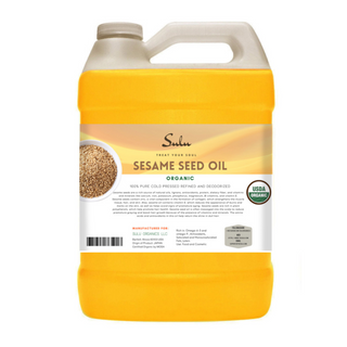 1 Gallon  100% Pure Organic Refined  Sesame seed oil All natural
