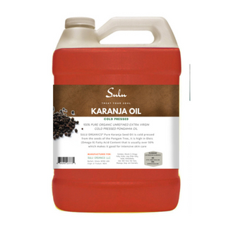 1 Gallon 100% Pure Cold Pressed Unrefined Extra Virgin Indian Karanja oil