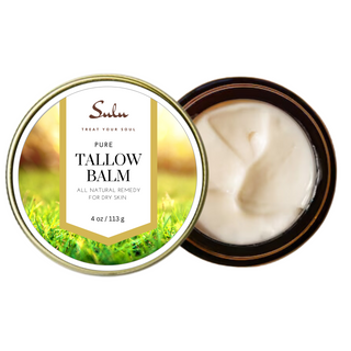 Natural Whipped Tallow Balm for Face and Body, Natural Moisturizer made with Grassfed Beef Tallow