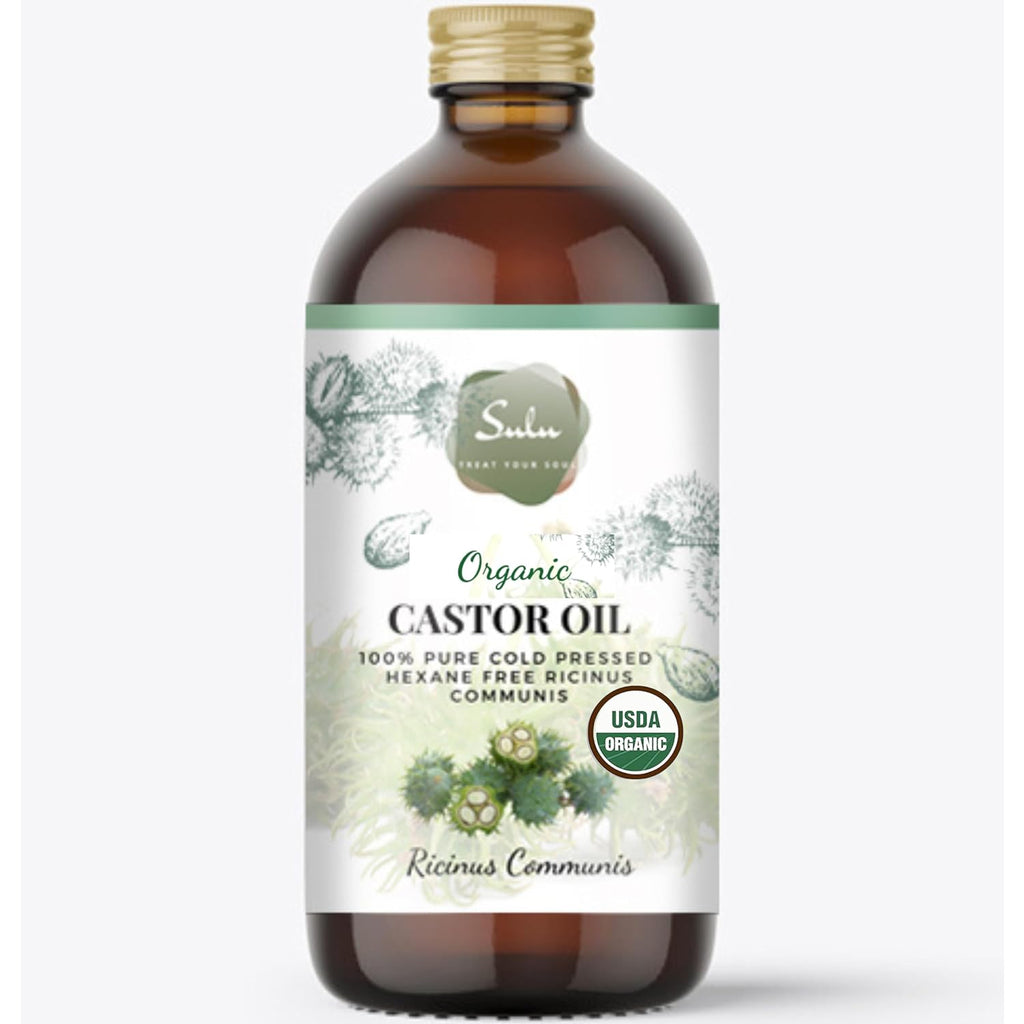 MUZAMOX Castor Oil Organic Cold Pressed Unrefined In Glass - Foto 5