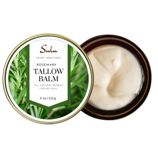 Natural Whipped Tallow Balm for Face and Body, Natural Moisturizer made with Grassfed Beef Tallow