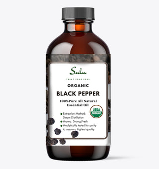 Pure Organic Therapeutic Grade Black Pepper Essential Oil