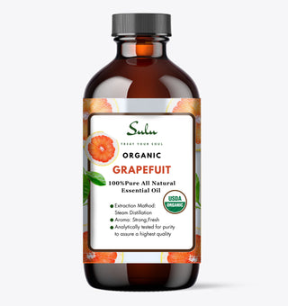 100% Pure Organic Grapefruit Essential Oil USDA Certified Steam Distilled