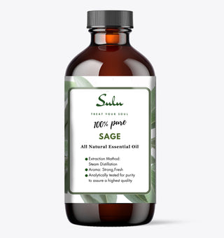 100% Pure Steam Distilled Therapeutic Grade Sage Essential Oil