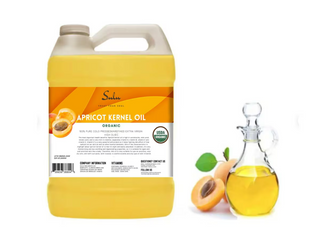 USDA Organic Cold Pressed Unrefined Apricot Kernel Oil (64 oz)