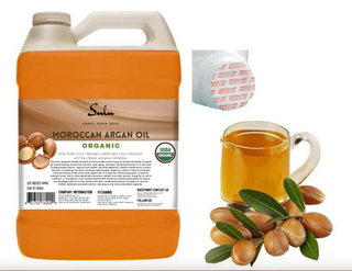 1 Gallon 100% Pure Organic Cold pressed Virgin Unrefined Moroccan Argan Oil
