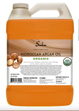 Moroccan Argan Oil-USDA Organic Unrefined Cold pressed -64 fl.oz/4 lbs