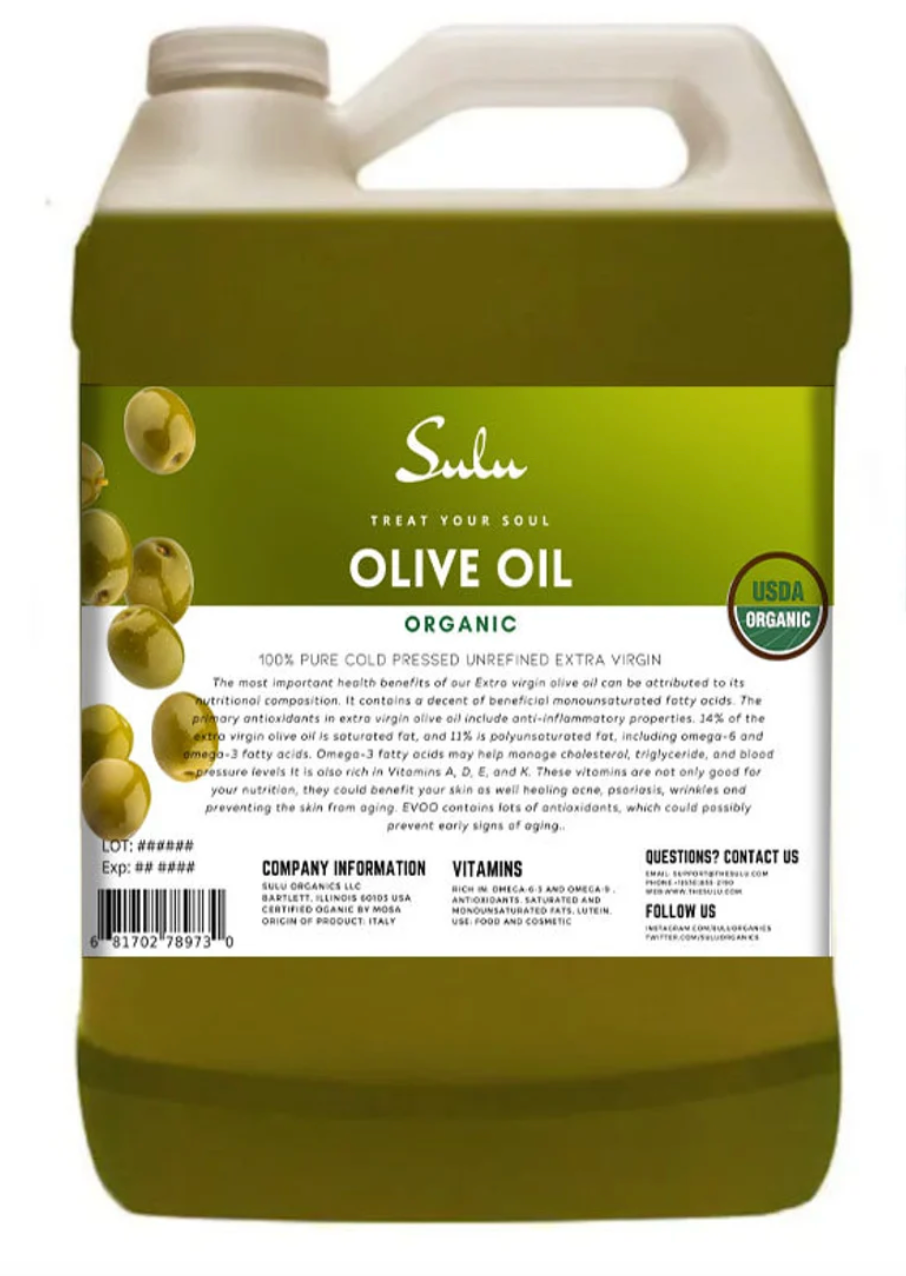 1 Gallon of Organic Extra Virgin Olive Oil Cold Pressed