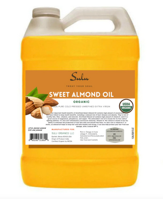 4 lbs 100% Pure Sweet Almond oil USDA Organic  Unrefined Virgin