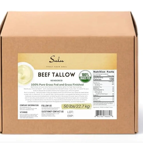 Grass Fed Grass Finished Fully Rendered Beef Tallow – SULU ORGANICS®