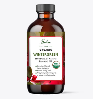 Wintergreen Essential Oil-USDA Organic Steam Distilled