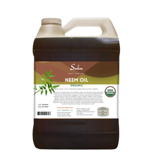1 Gallon- Organic Neem Oil- 100% Pure Cold Pressed Unrefined Extra Virgin