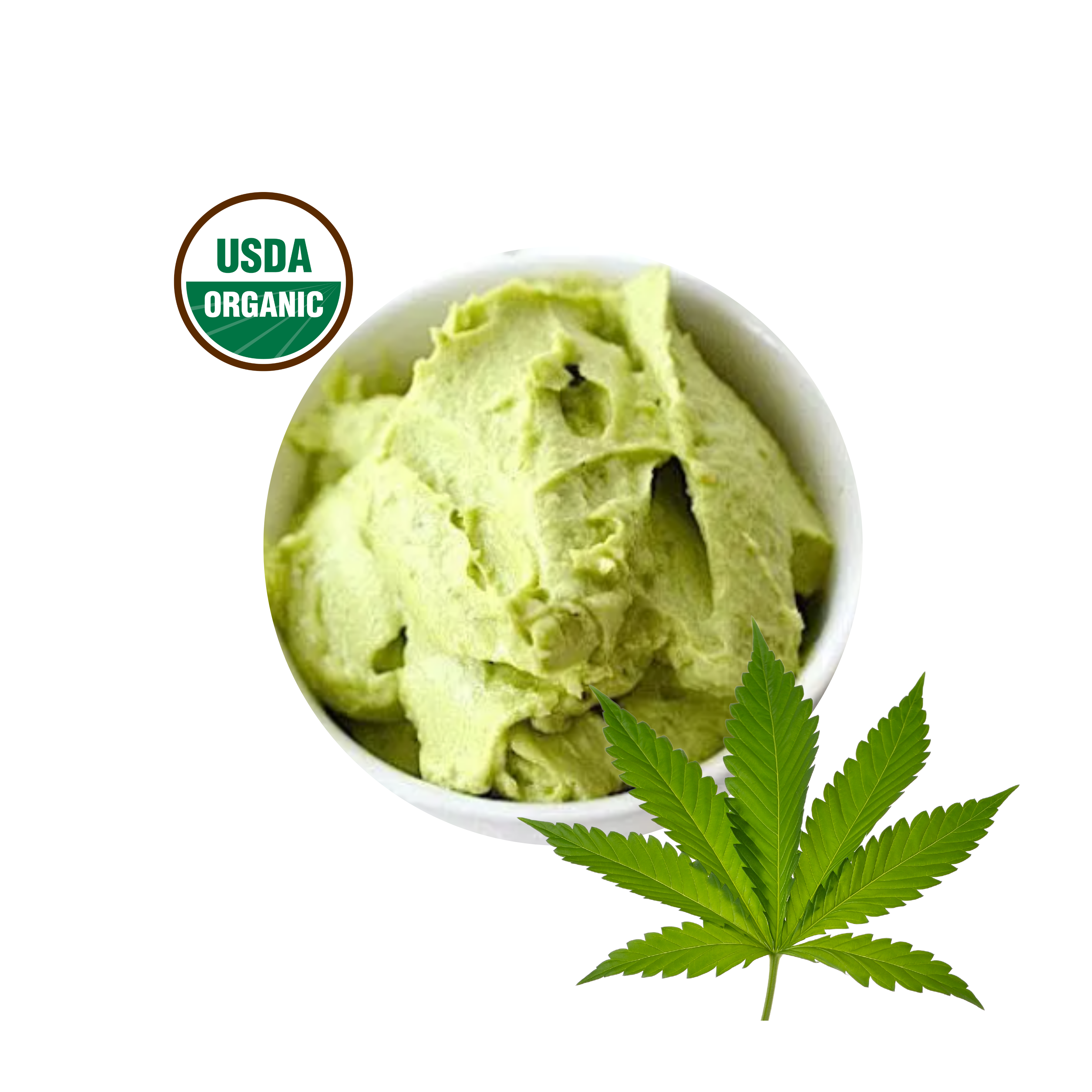 100% Pure Organic  Unrefined Hemp Seed Butter All Natural