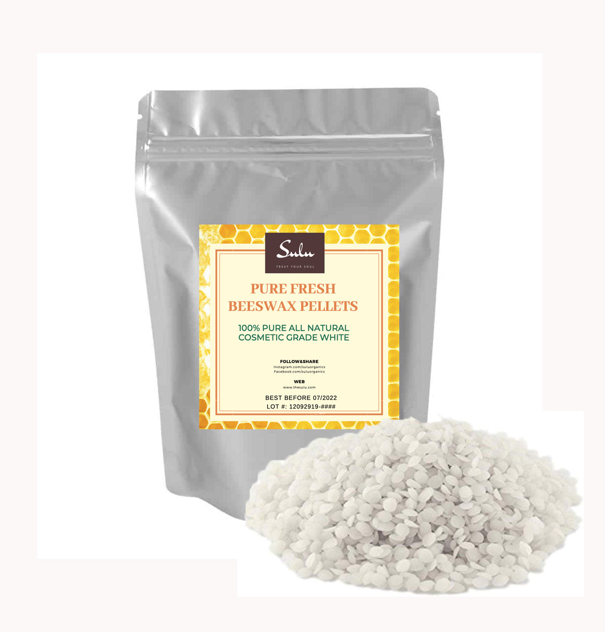 10 LBS PURE BEESWAX PASTILLES WHITE 100% ALL NATURAL – SULU ORGANICS®